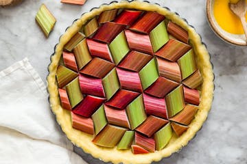 Tarte à la Rhubarbe from Frank Adrian Barron, author of Sweet Paris: Seasonal Recipes from an American Baker in France" (Harper Design, $29.99). Cred