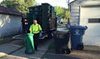 Minneapolis residents started receiving their carts for recycling organics Monday morning.