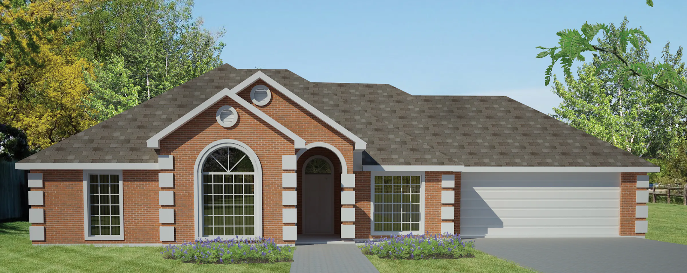 Home plan: Small rambler lives large