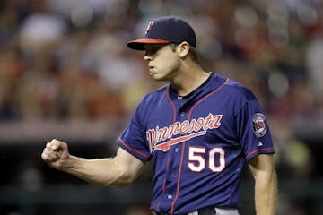 Minnesota Twins relief pitcher Casey Fien