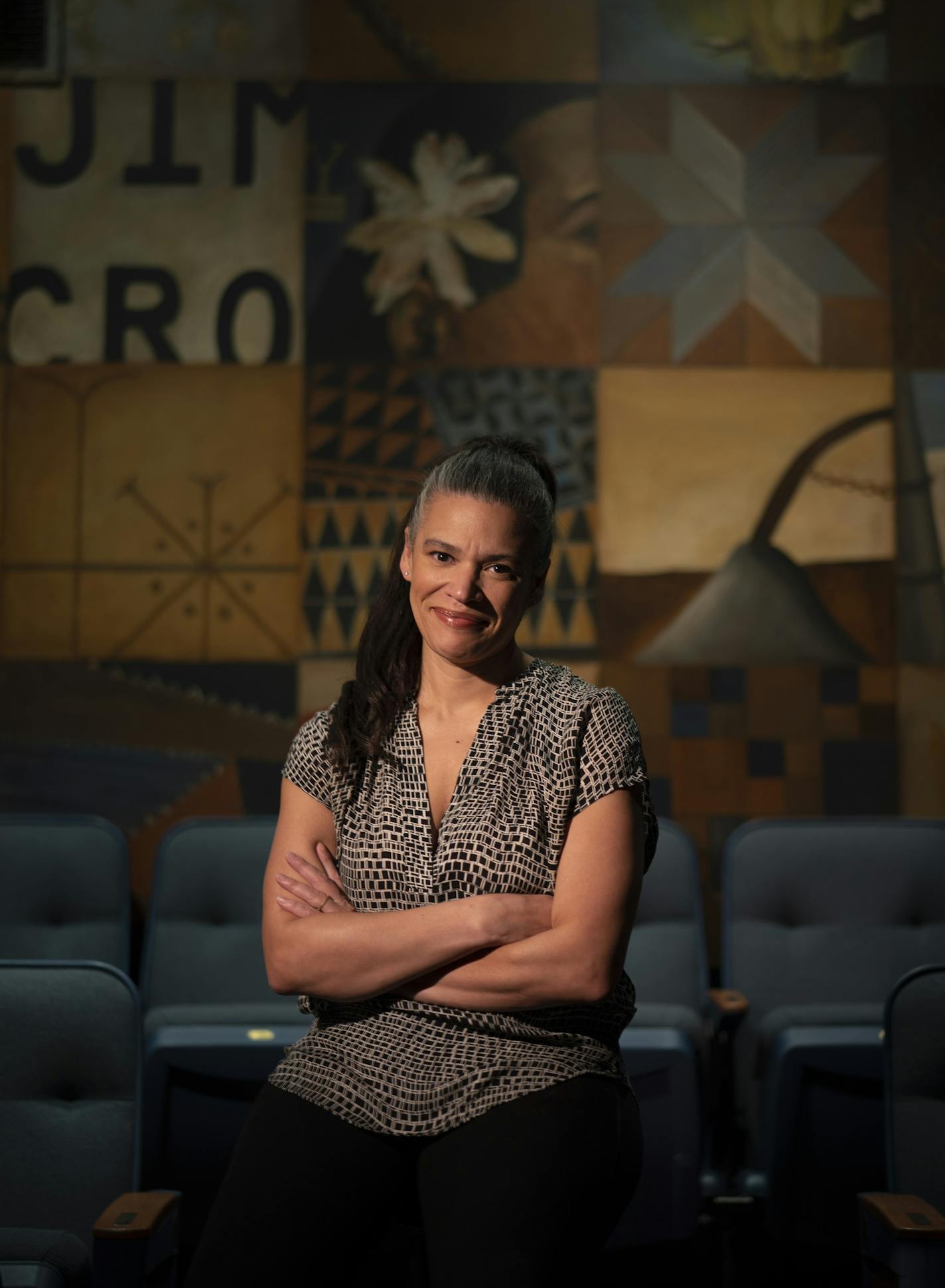 Penumbra Theatre artistic director Sarah Bellamy, photographed in the Penumbra theater. ] JEFF WHEELER • jeff.wheeler@startribune.com Attracted to the visionary leadership of artistic director Sarah Bellamy, national and regional foundations have declared Penumbra Theatre "a national treasure," and announced $4 million in gifts -- nearly twice the company's annual budget -- over the next several years. Bellamy, who took over the theater from her founder father, Lou, in 2017, and her team intend