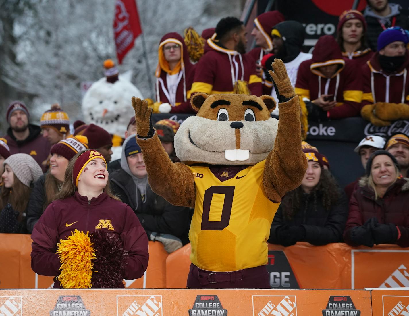 ESPN's "College GameDay" broadcast from the University of Minnesota campus last November.