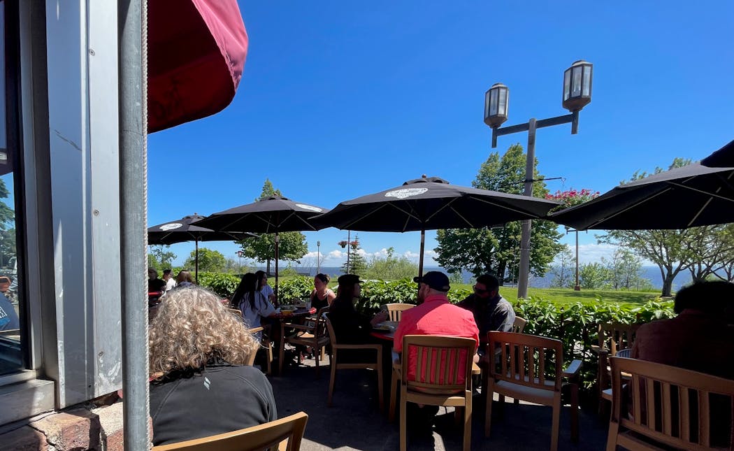 Some of the most coveted seats of summer are the ones on the patio at Sir Ben's.