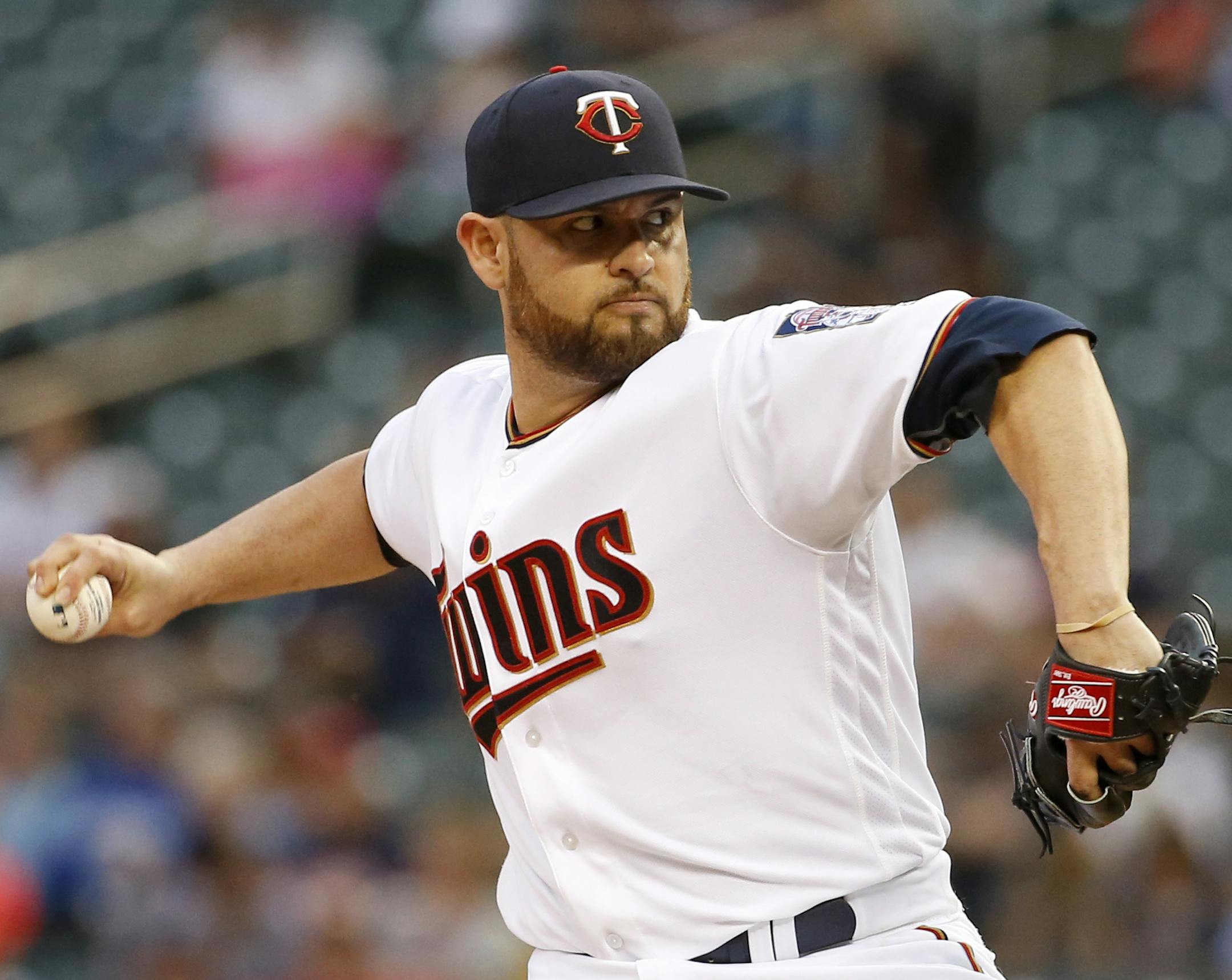 Twins starter Ricky Nolasco allowed six runs, retired only eight Royals hitters, and failed for the sixth time this year to record his second victory, as Kansas City waited out a midgame shower to collect a soggy 10-4 win at Target Field.