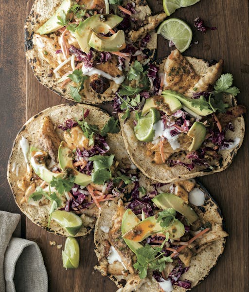 Grilled Tilapia Tacos.