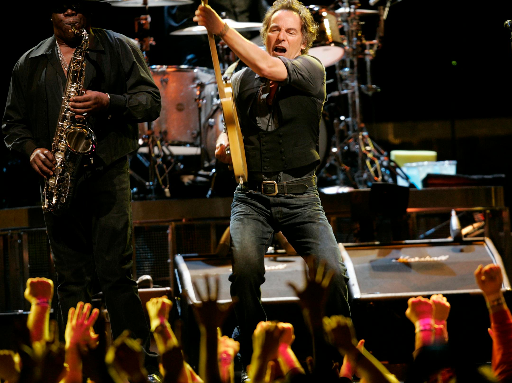 Bruce Springsteen and The E Street Band performed at the Xcel Energy Center Sunday night.