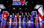 Democratic presidential candidates at a debate Tuesday, Feb. 25, 2020, in Charleston, S.C.