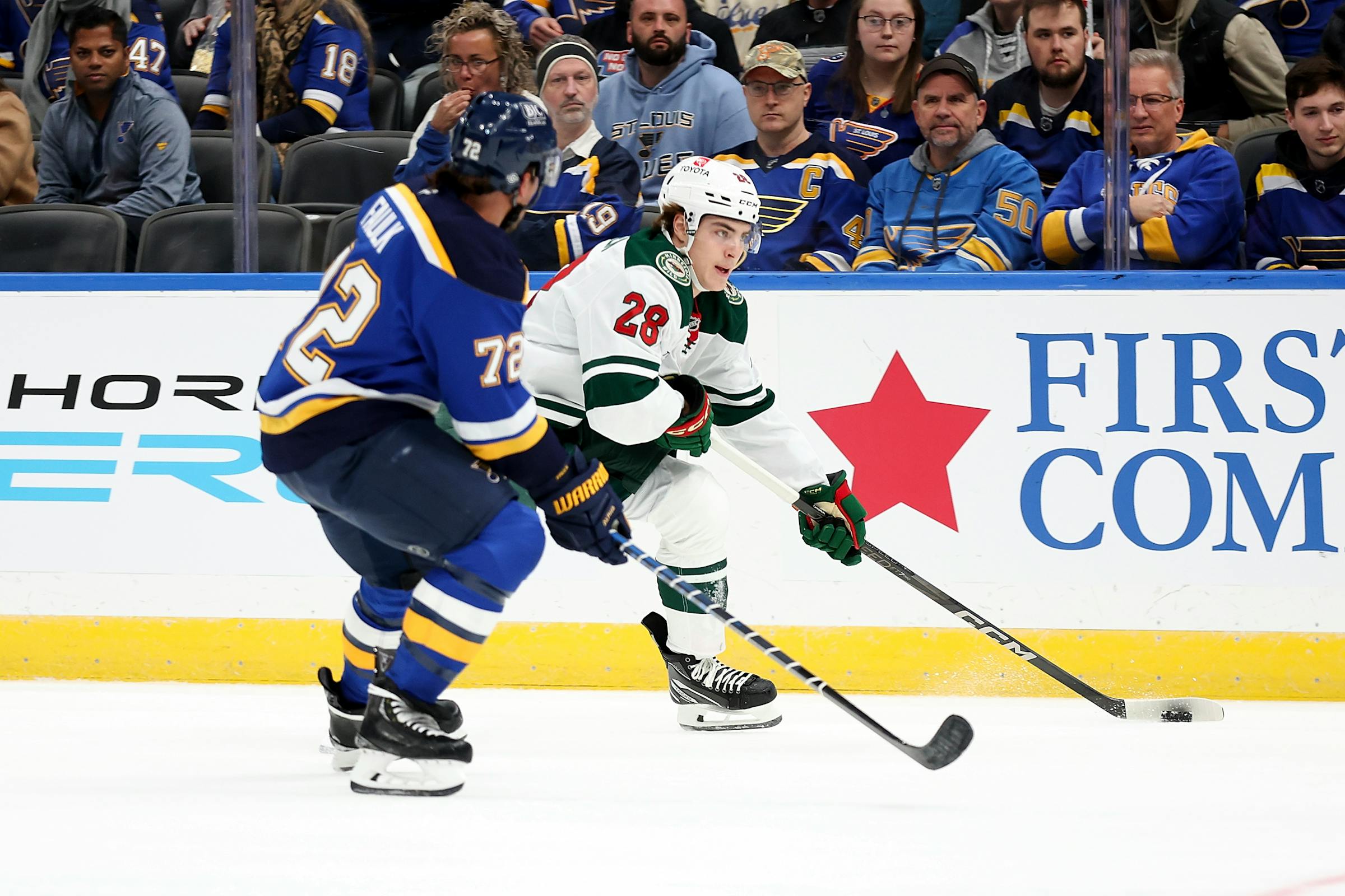 Minnesota Wild get goalie goal from Filip Gustavsson in 4-1 victory over ST. Louis Blues