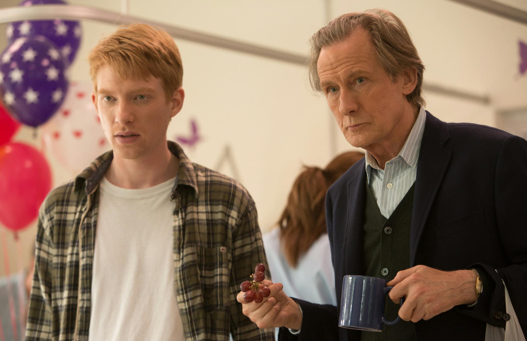 Domhnall Gleeson and Bill Nighy in "About Time"