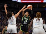 Napheesa Collier of the Lynx has been one of the WNBA's best players in the first half of the season.