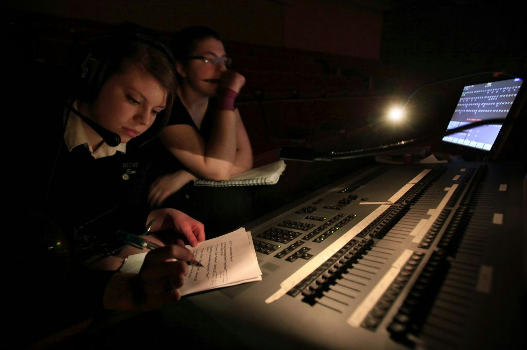 The theater students at Visitation School are putting on a play at school in conjunction with Interact Center for the Arts, a theater company that helps disabled people perform. Mendota Heights, MN on January 30, 2013.