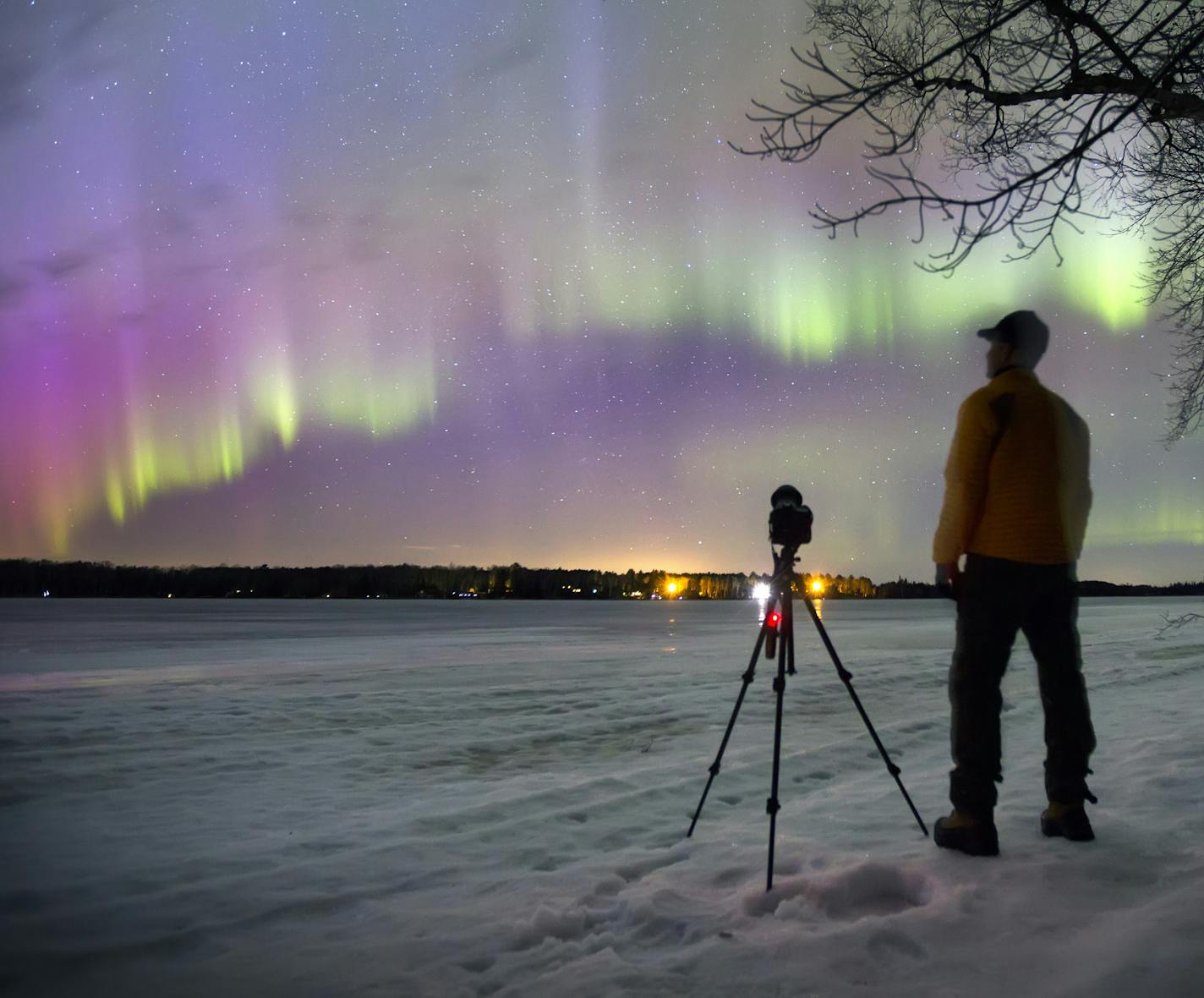 A severe solar storm smacked earth with a geomagnetic jolt in February 2015, giving aurora watchers a chance to catch the colorful northern lights that lit up the sky. Here, Kevin Peterson records the scene north of Duluth. Despite the advanced technology for predicting aurora's, you never know what you are going to get. ] Brian.Peterson@startribune.com Northern, MN - 11/05/2015