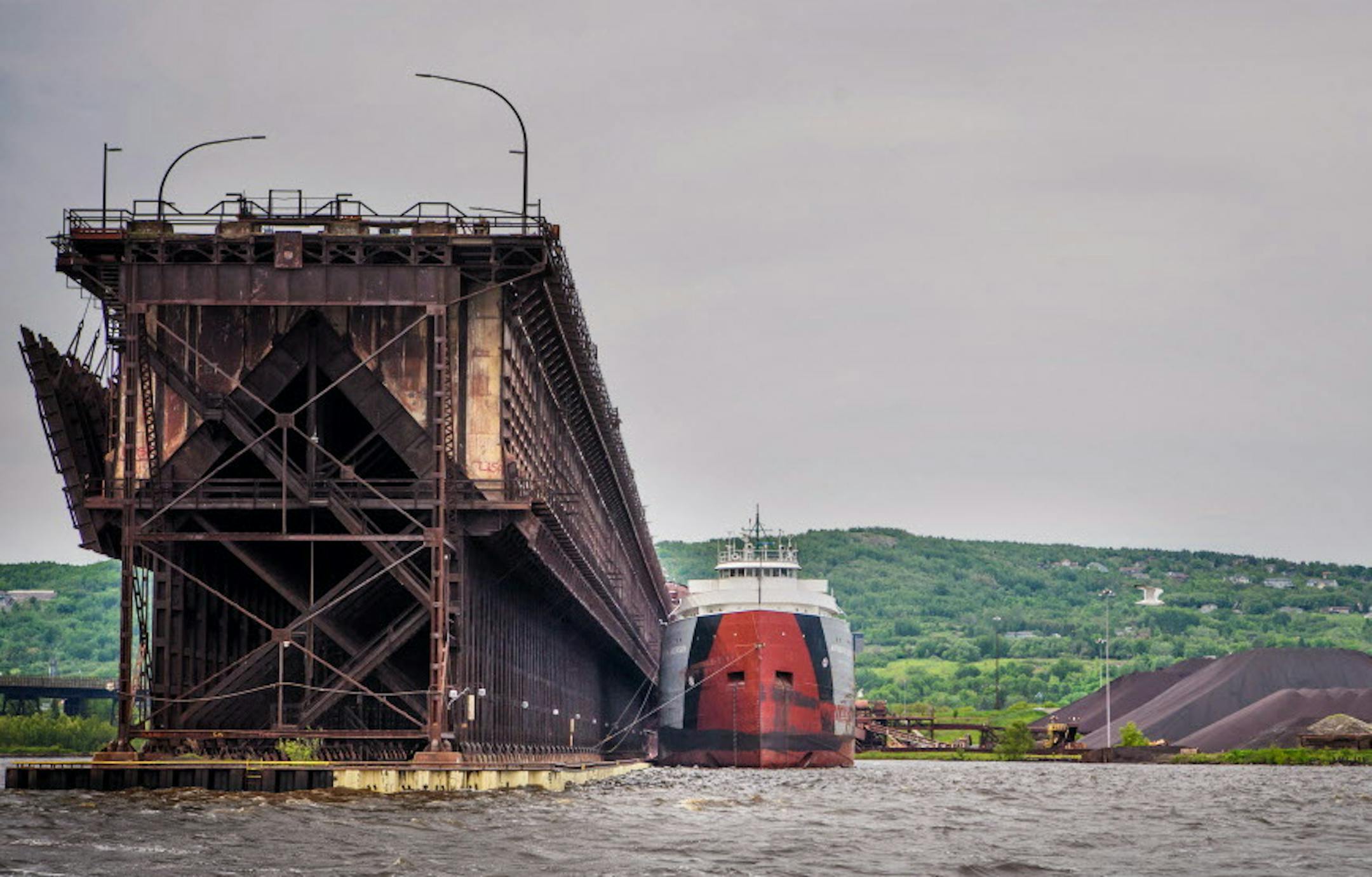 The SS Arthur M Anderson in Duluth Harbor is part of the Great Lakes Fleet and transports taconite around the Great Lakes. It was also the last vessel to be in contact with the Edmund Fitzgerald before it sank in 1975. ] GLEN STUBBE ï glen.stubbe@startribune.com TUESDAY June 14, 2017 EDS: for any appropriate use.