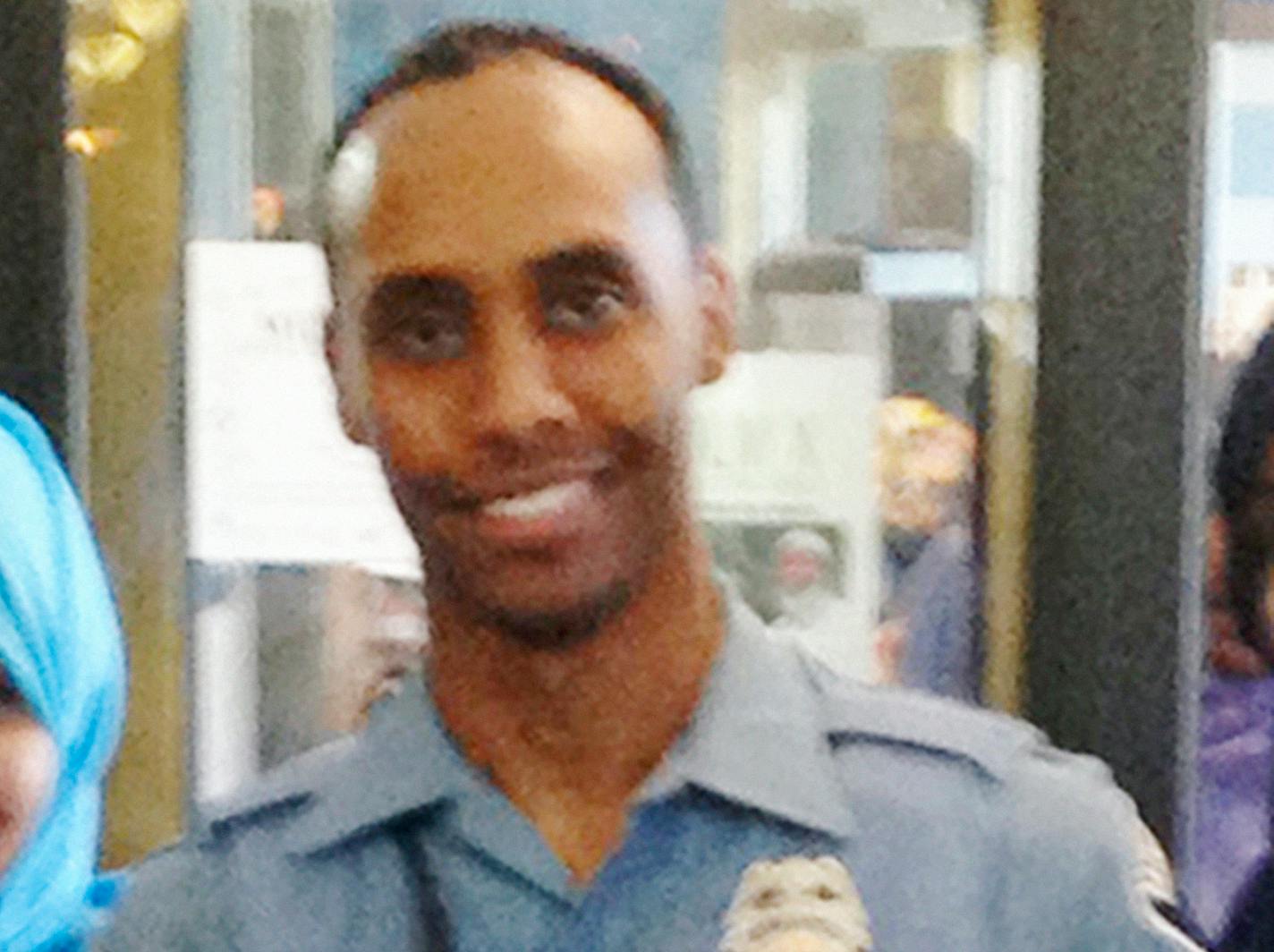 In this May 2016, Minneapolis police officer Mohamed Noor poses for a photo at a community event welcoming him to the police force.