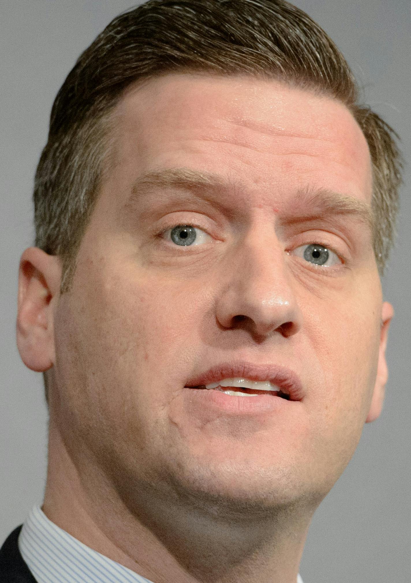 House Speaker Kurt Daudt, R-Crown. ] GLEN STUBBE * gstubbe@startribune.com Monday, April 20, 2015 House Speaker Kurt Daudt, R-Crown, House Majority Leader Joyce Peppin, R-Rogers, House Property Tax & Local Government Chairman Steve Drazkowski, R-Mazeppa, House Taxes Committee Chairman Greg Davids, R-Preston, announced the House Republican Omnibus Tax bill Monday including what they said was $2 billion in tax relief to middle-class families.