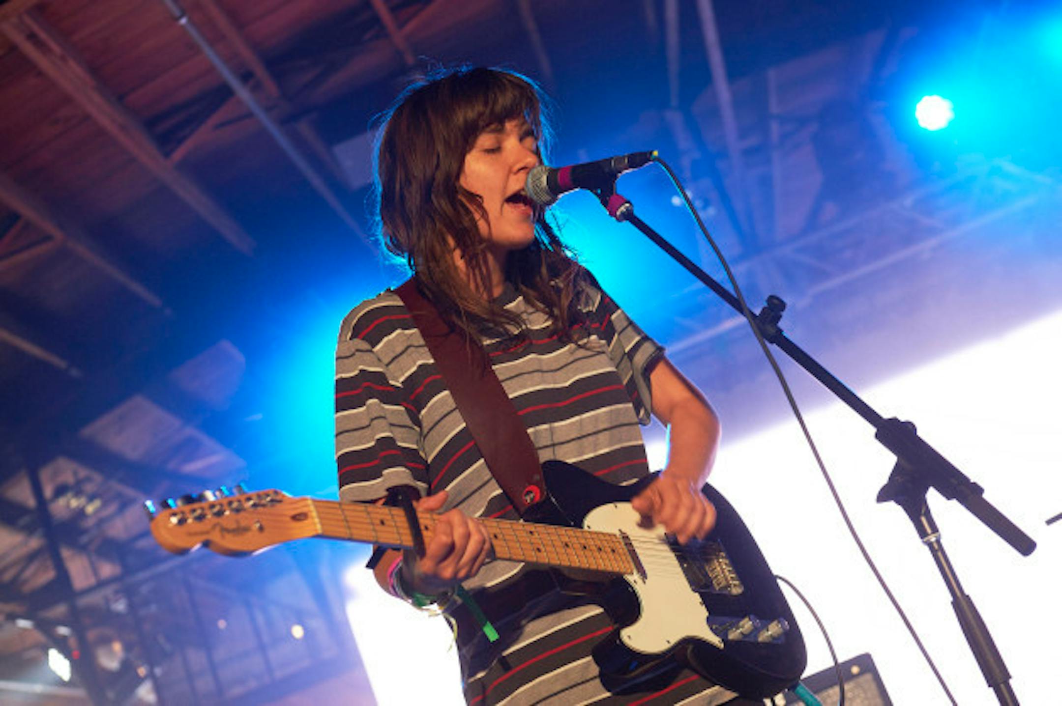 Courtney Barnett and her band proved ready for big fest gigs like Rock the Garden at the Tumblr party in Austin, Texas. / Photos by Tony Nelson
