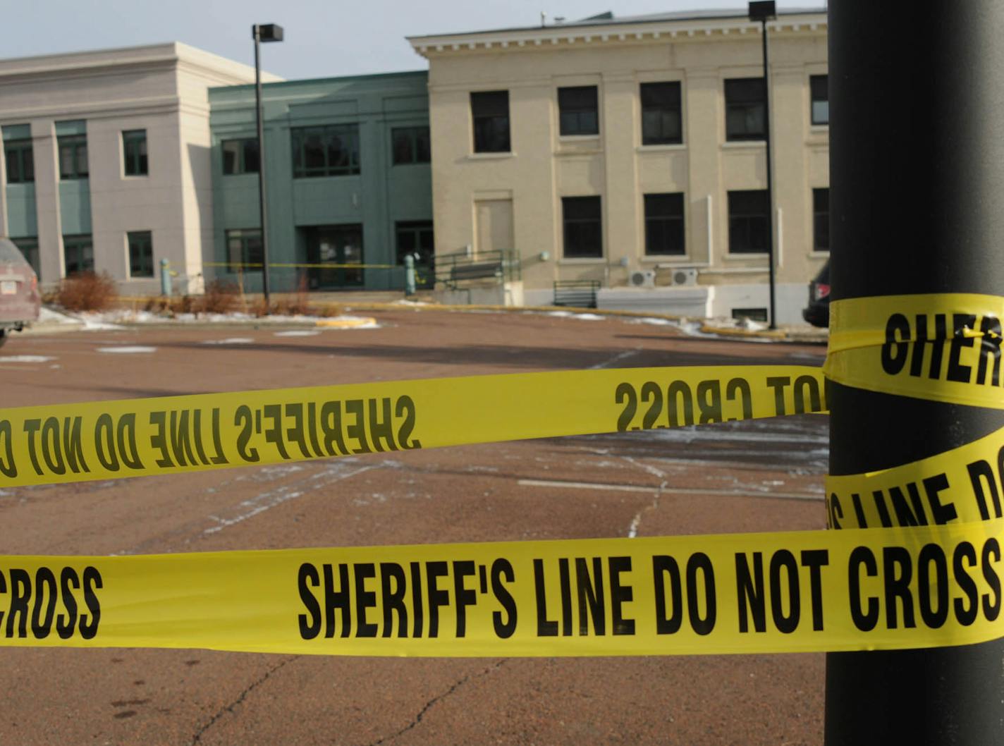 Cook County Court House was the scene of a double shooting yesterday in Grand Marais . The BCA was still on the scene investigating the shooting scene at the courthouse on Friday, December 16,2011 where two people were shot. ] Richard.Sennott@startribune.com Richard Sennott/Star Tribune. Edina Minn. Tuesday 12/16/11) ** (cq)