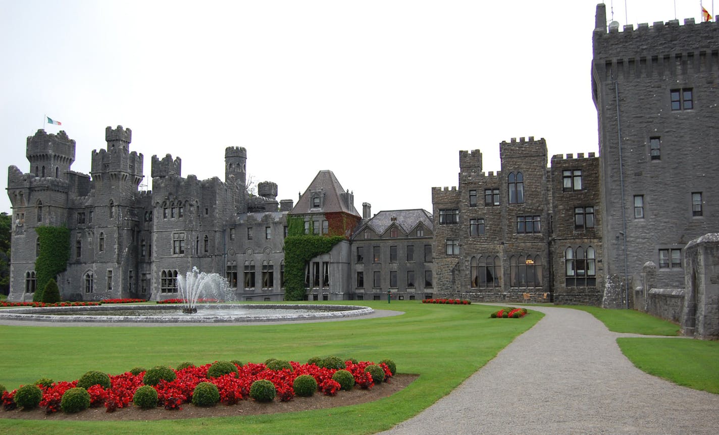 Photos 1 and 2: Scenes of Ashford Castle in western Ireland. ] Karen Lundegaard