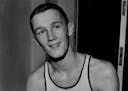 March 24, 1957 Tom Nordland has a lot of basketball shoe to fill this winter- his own as well, as Larry Exel's On Roosevelt's state championship team 