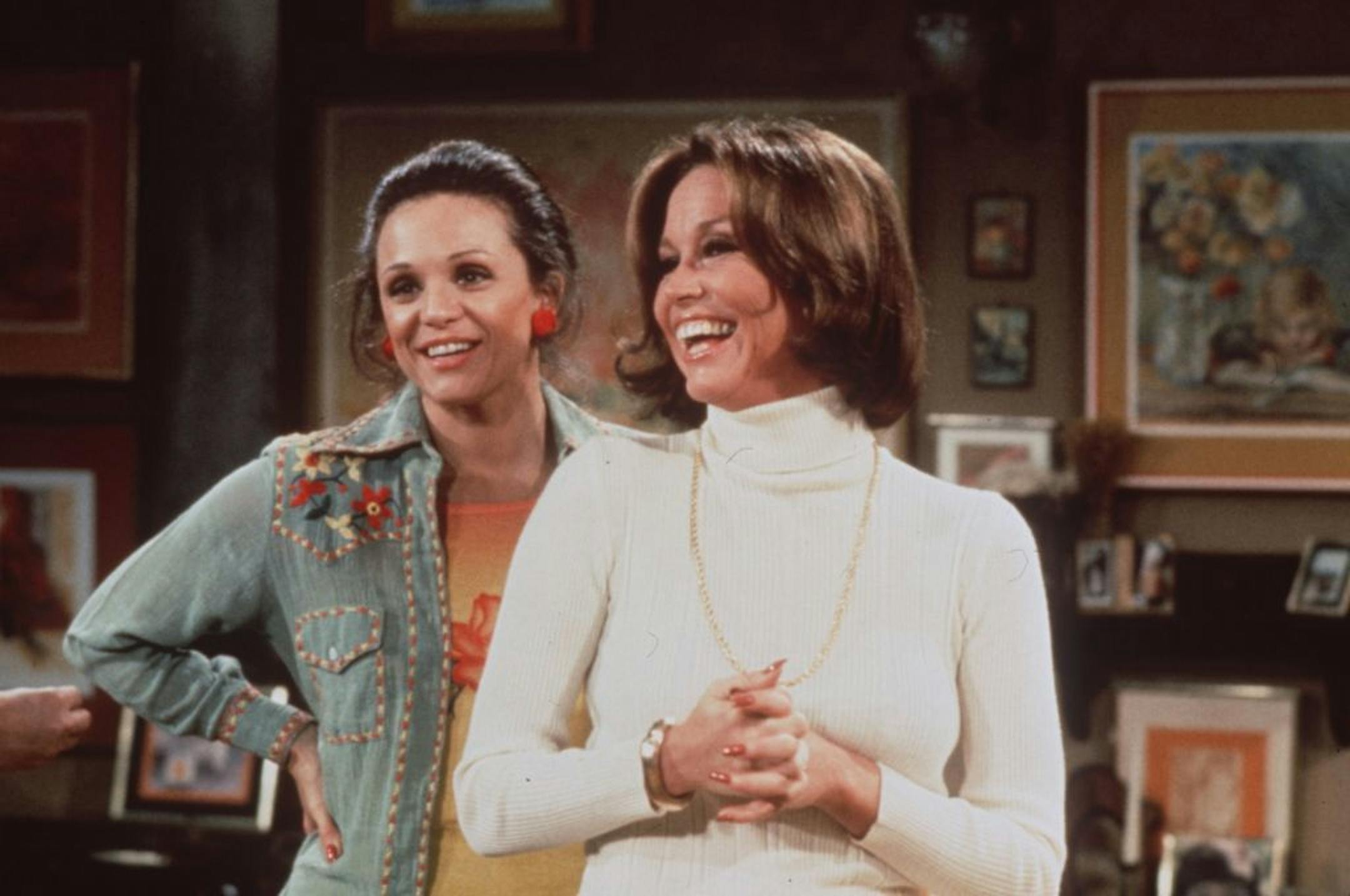 Valerie Harper and Mary Tyler Moore