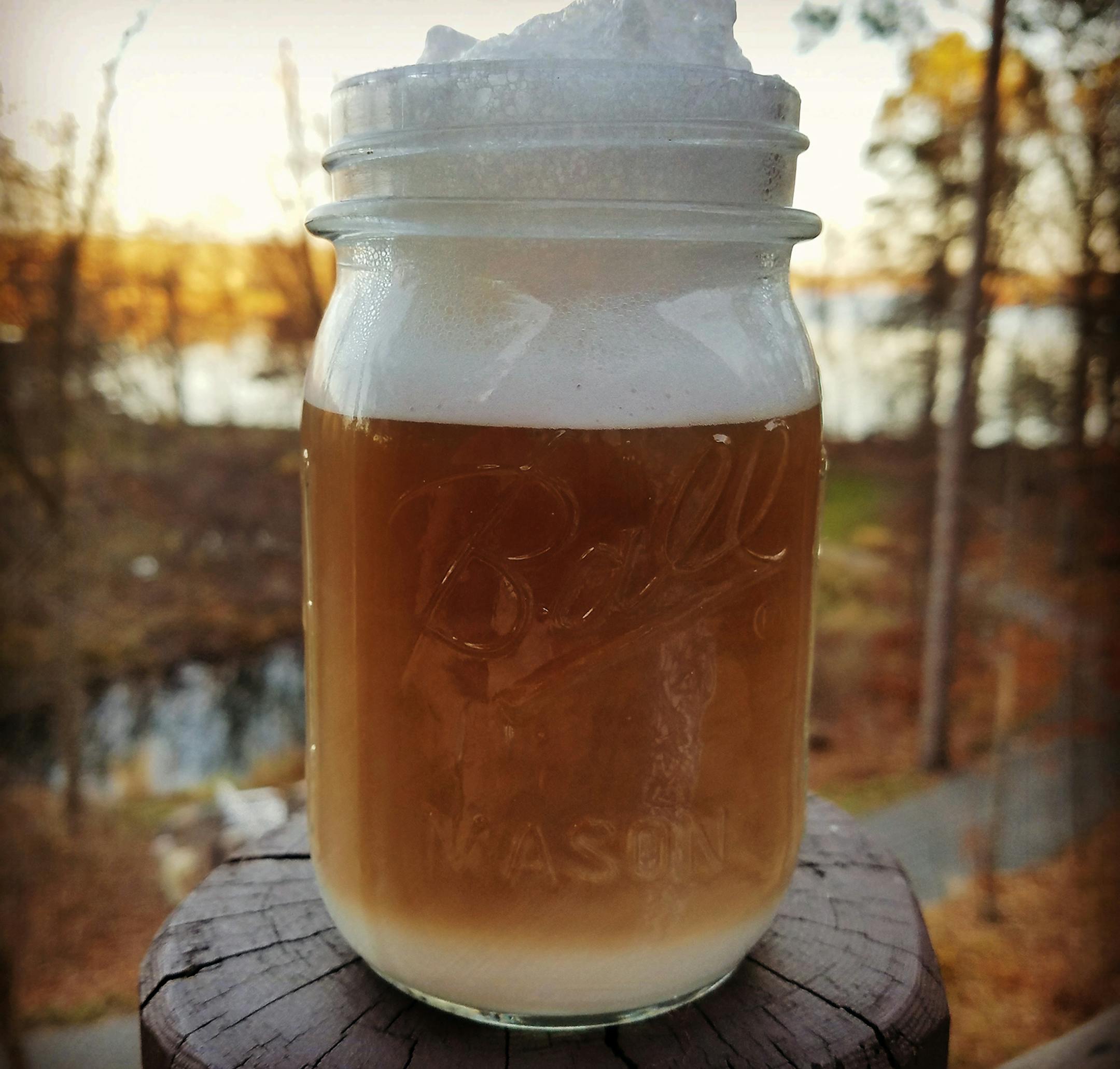 Amanda DePhillips of Shoreview says, "When your coffee mug isn't big enough for your latte, a Ball jar will have to do! (And it's pretty, too!)"