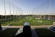 The view from one o fetch three driving decks of the new TopGolf in Brooklyn Center. ] CARLOS GONZALEZ &#xef; cgonzalez@startribune.com &#xf1; Septemb