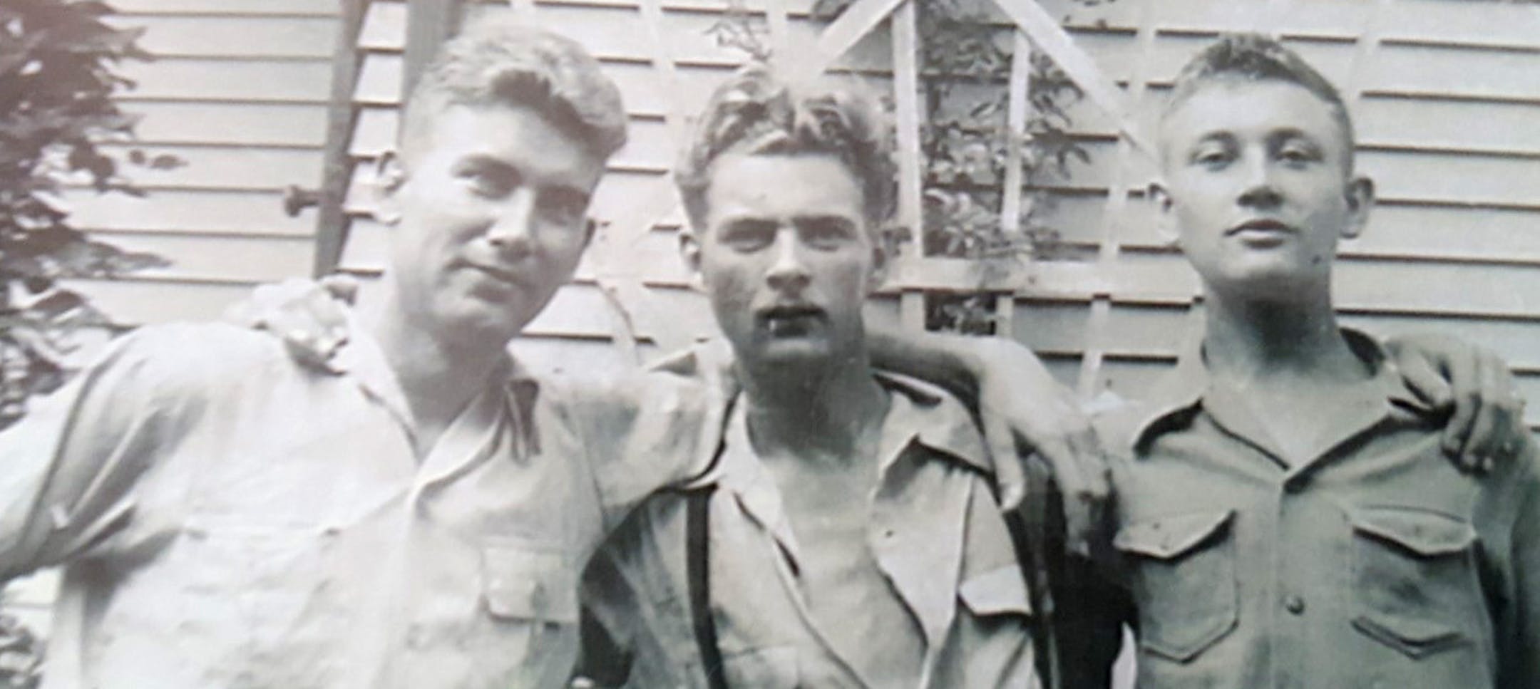 Frank and Mae Gifford's sons (left to right), Quentin, Earl and Harold, all served during World War II. Quentin was killed at Pearl Harbor 75 years ago. Recent DNA testing identified his remains. Photo courtesy Dawn Shoen Wilwert