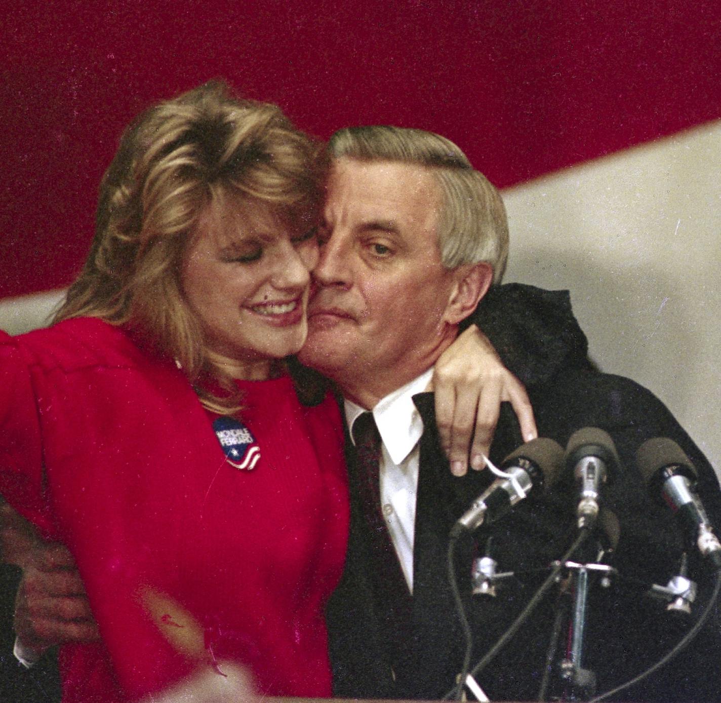 In 1984, Walter Mondale was hugged by his daughter Eleanor at the St. Paul Civic Center, where Mondale conceded to President Reagan in the 1984 presidential election. Eleanor Mondale died Saturday at the age of 51.