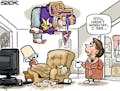 Sack cartoon: Minnesota Vikings