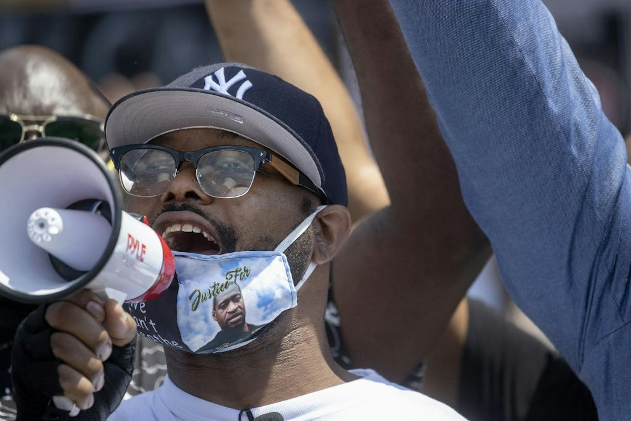 Terrence Floyd, the brother of the late George Floyd, on Monday visited the site on 38th and Chicago where his brother was killed.