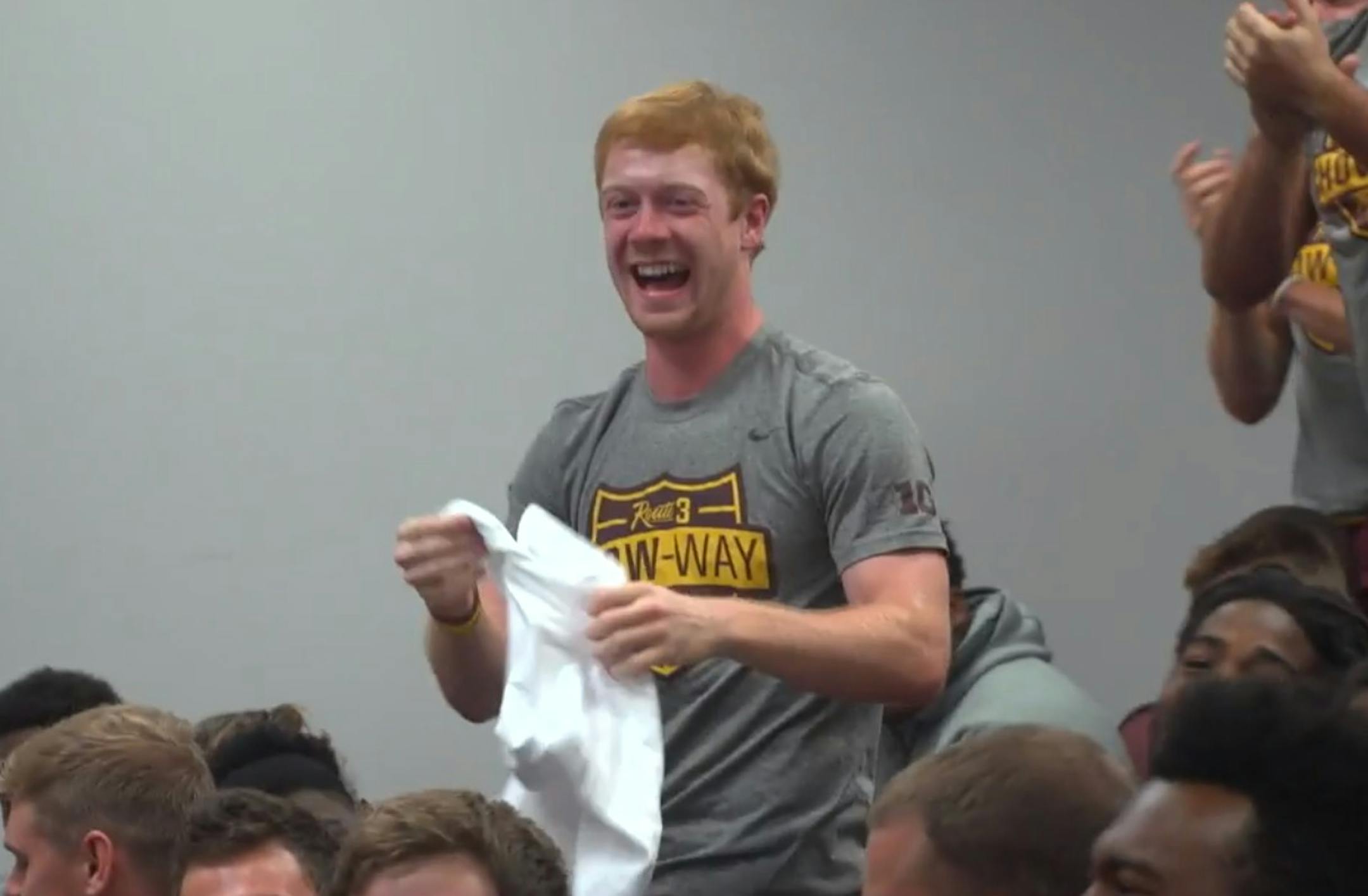 Gophers kicker Justin Juenemann.