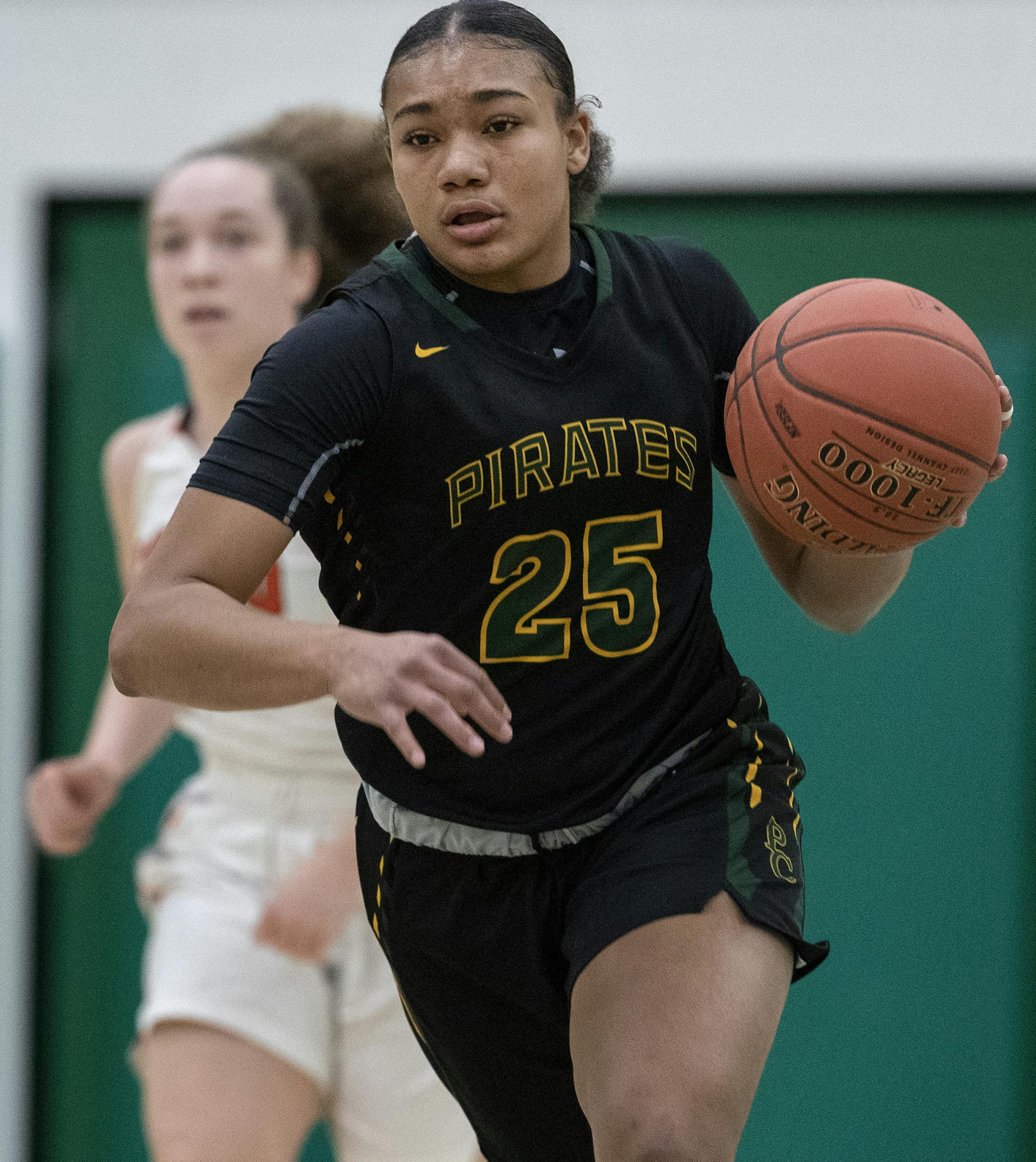 Park Center junior Adalia McKenzie (25). ] CARLOS GONZALEZ • cgonzalez@startribune.com – Minneapolis, MN – February 4, 2020, Brooklyn Park, Park Center High School, Park Center hosts Osseo, girls basketball, Park Center's Adalia McKenzie.