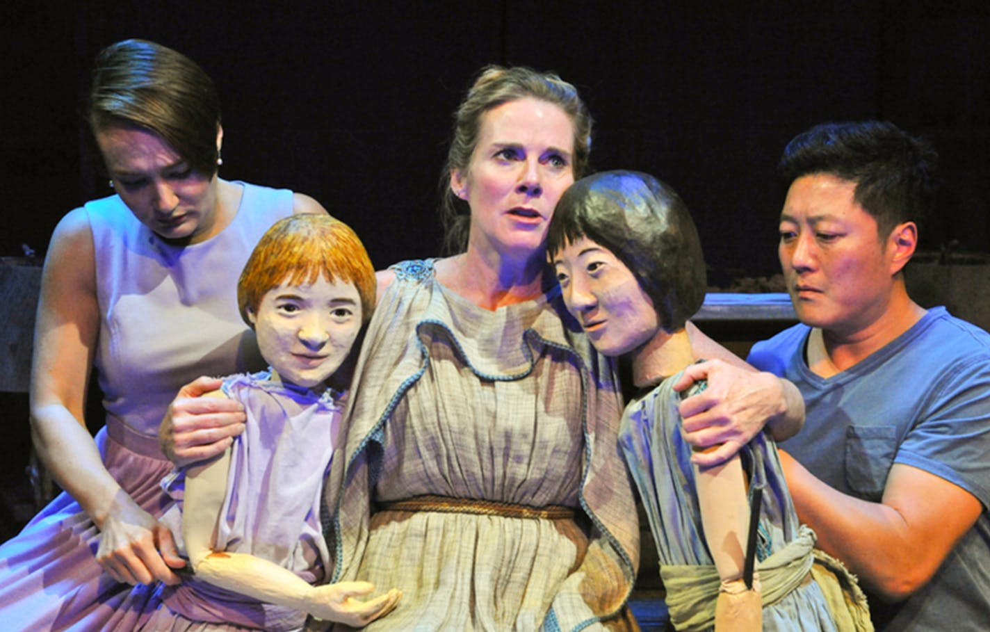 George Byron Griffiths Kate Guentzel, Michelle O'Neill, center, and Kurt Kwan in "The Children" at Pillsbury House Theatre.