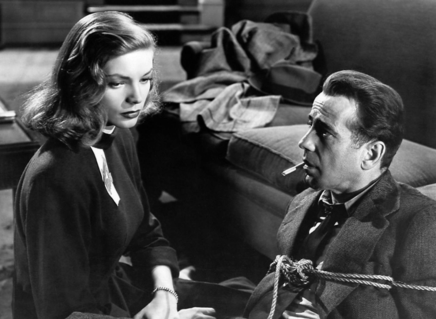 Lauren Bacall and Humphrey Bogart in The Big Sleep (1946)