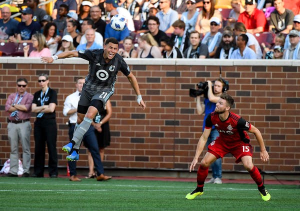 Christian Ramirez (left), known to United fans as 'Superman," has been sent to LAFC in a deal that could bring up to $1 million to the Loons.
