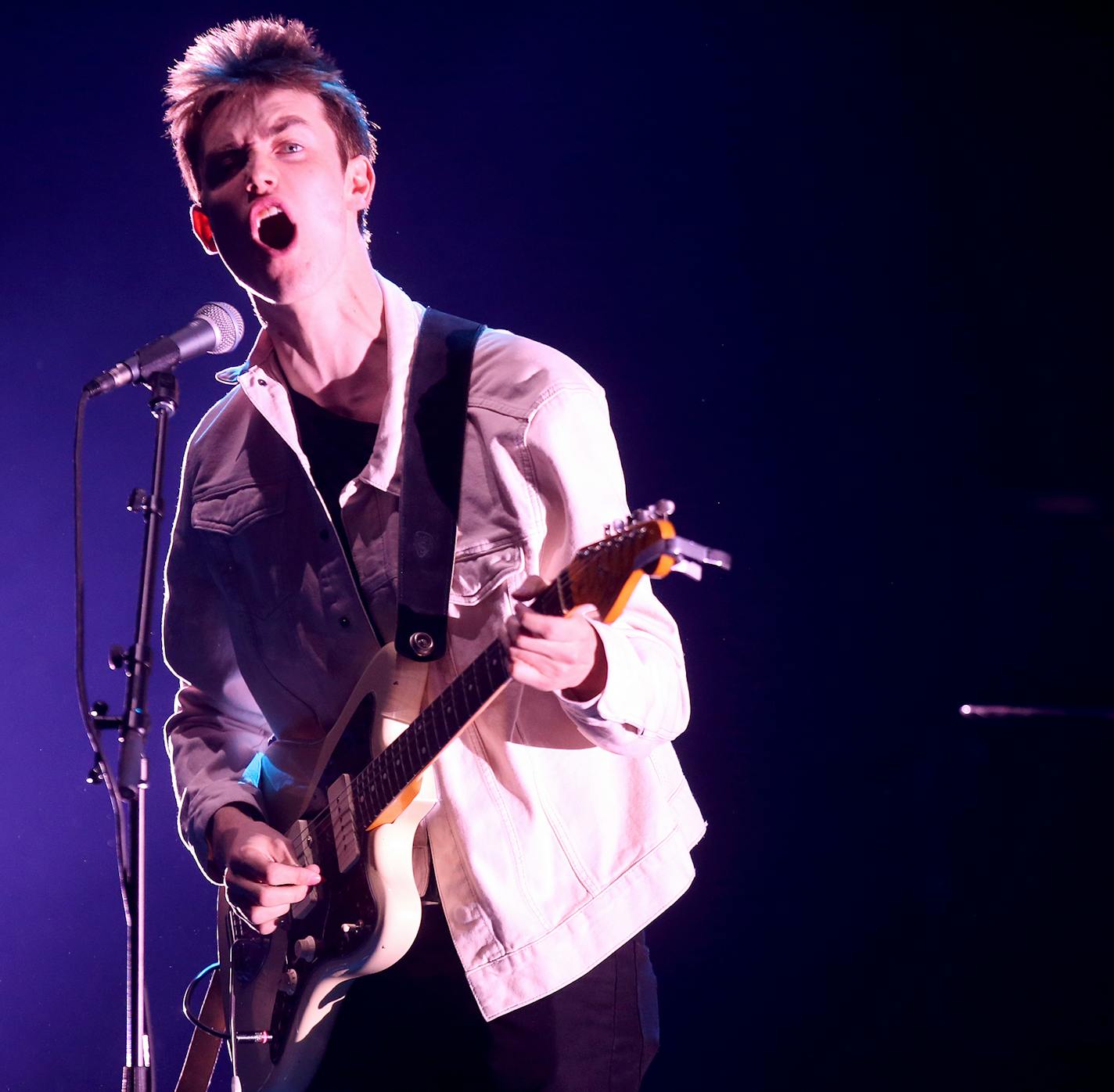 Local group Hippo Campus performed as the opening act for My Morning Jacket ] (KYNDELL HARKNESS/STAR TRIBUNE) kyndell.harkness@startribune.com My Morning Jacket at Northrop Auditorium in Minneapolis, Min., Friday, June 26, 2015.