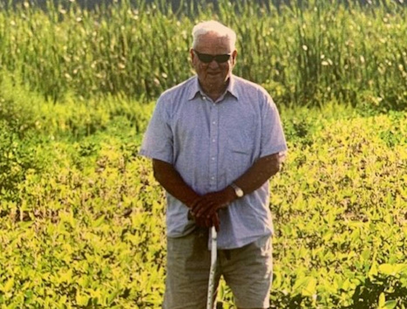 Joseph Wethington at his farm.