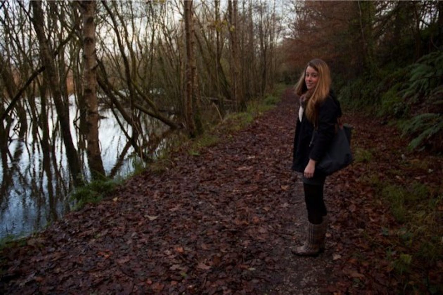 The path to the castle...muddy, but beautiful!