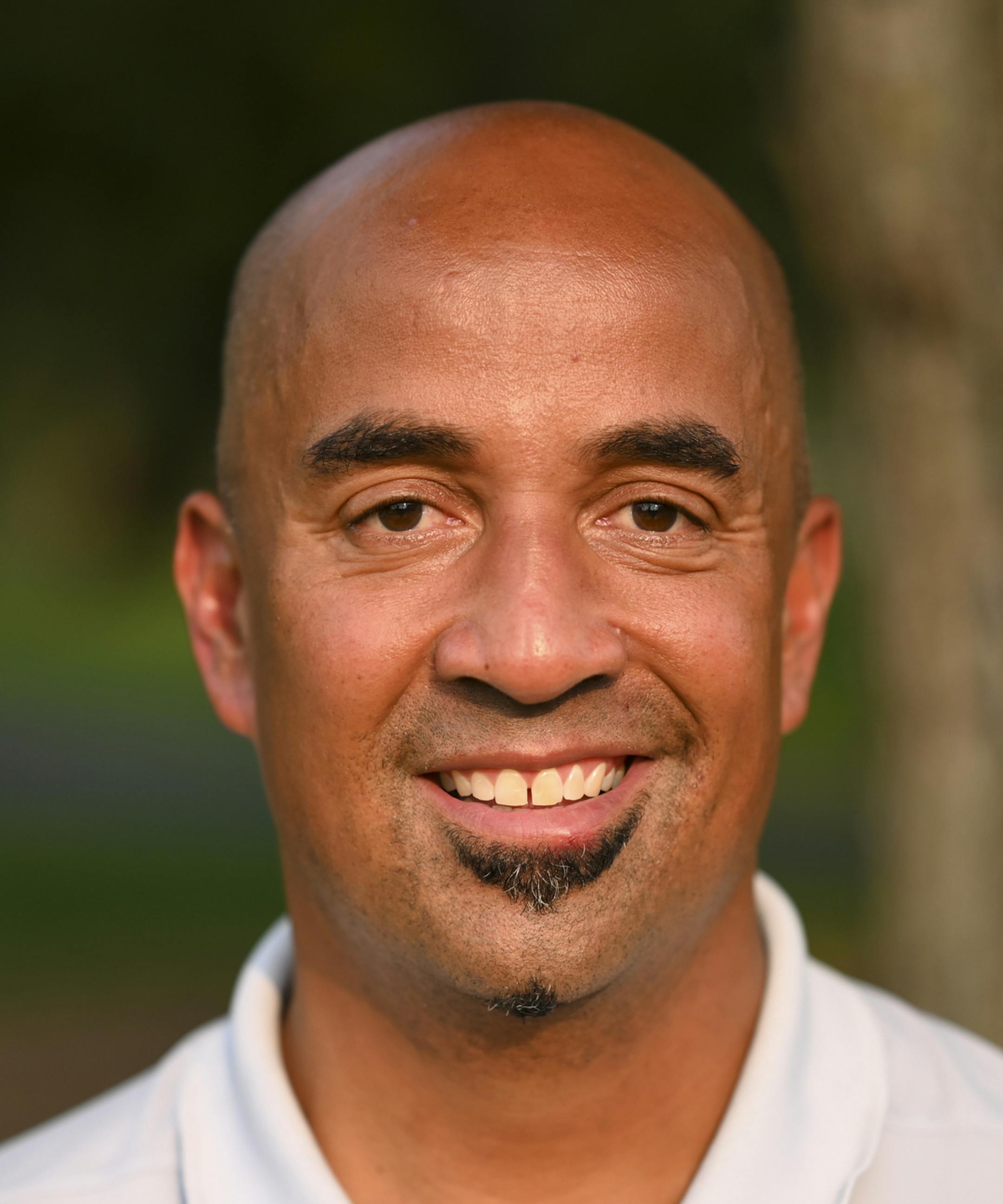Dave Olson stood for a portrait at Sitzer Park in Shoreview Tuesday afternoon. ] aaron.lavinsky@startribune.com Gophers team doctor David Olson is running for Shoreview City Council and would be the first Black council member in that district. He's running to try to help make changes for racial inequality and social injustice in the Twin Cities. We photograph Olson as he hosts a meet-and-greet event on Tuesday, Sept. 15, 2020 at Sitzer Park in Shoreview, Minn.