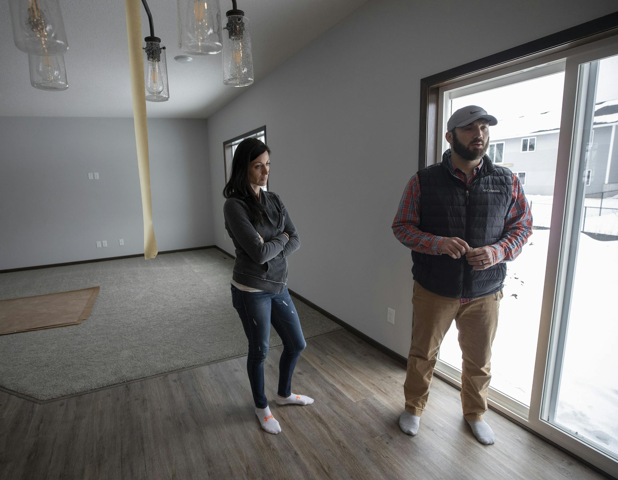 Matt and Shannon Riebow's new house is in Lino Lakes. They wanted to stay in Circle Pines but couldn't find a suitable larger house.