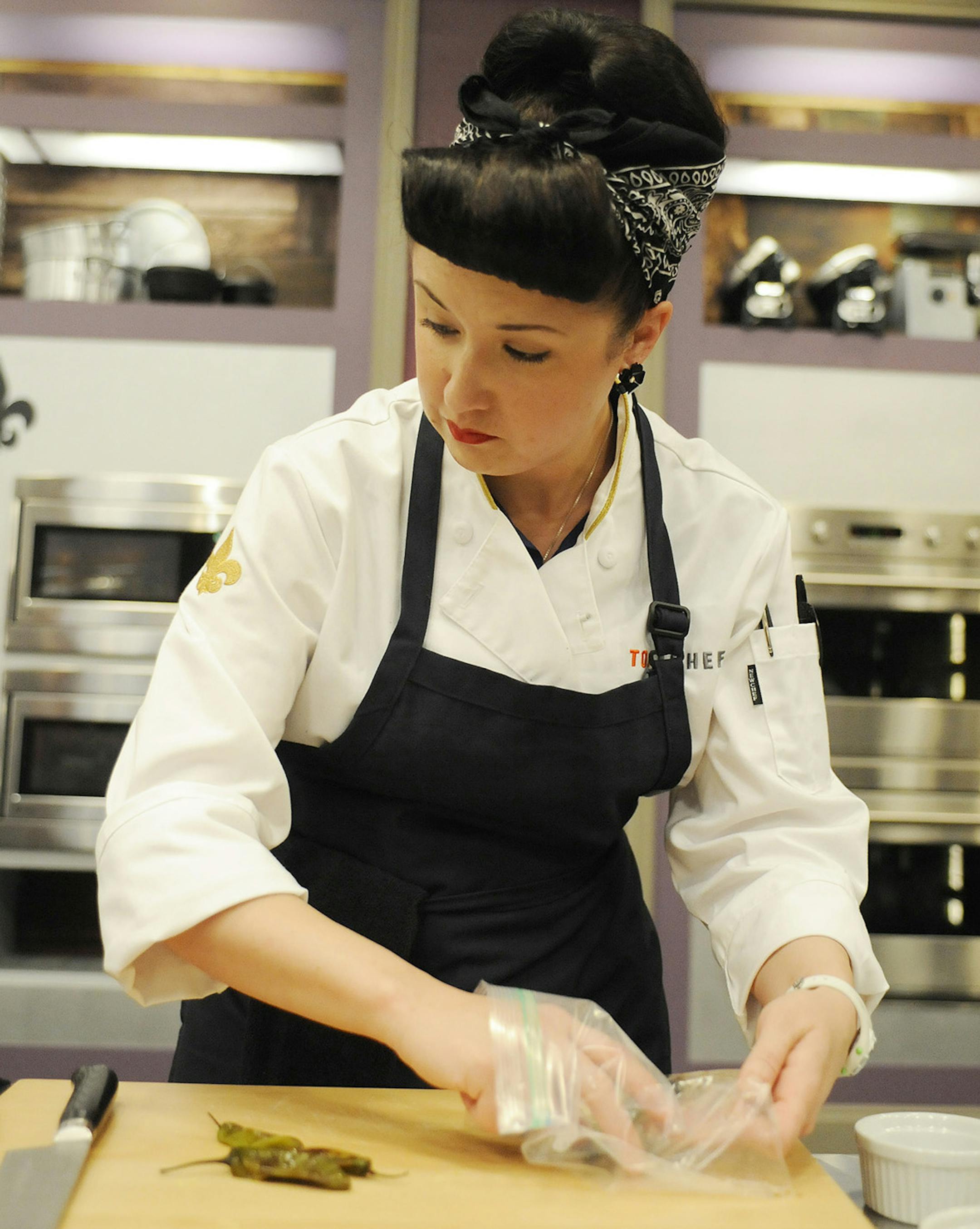 TOP CHEF -- "Rebuilding New Orleans" Episode 1102 -- Pictured: Sara Johannes -- (Photo by: David Moir/Bravo) ORG XMIT: Season:11