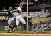 Carlos Correa scored a run for the Twins on Wednesday night at Target Field.