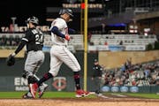 Carlos Correa scored a run for the Twins on Wednesday night at Target Field.