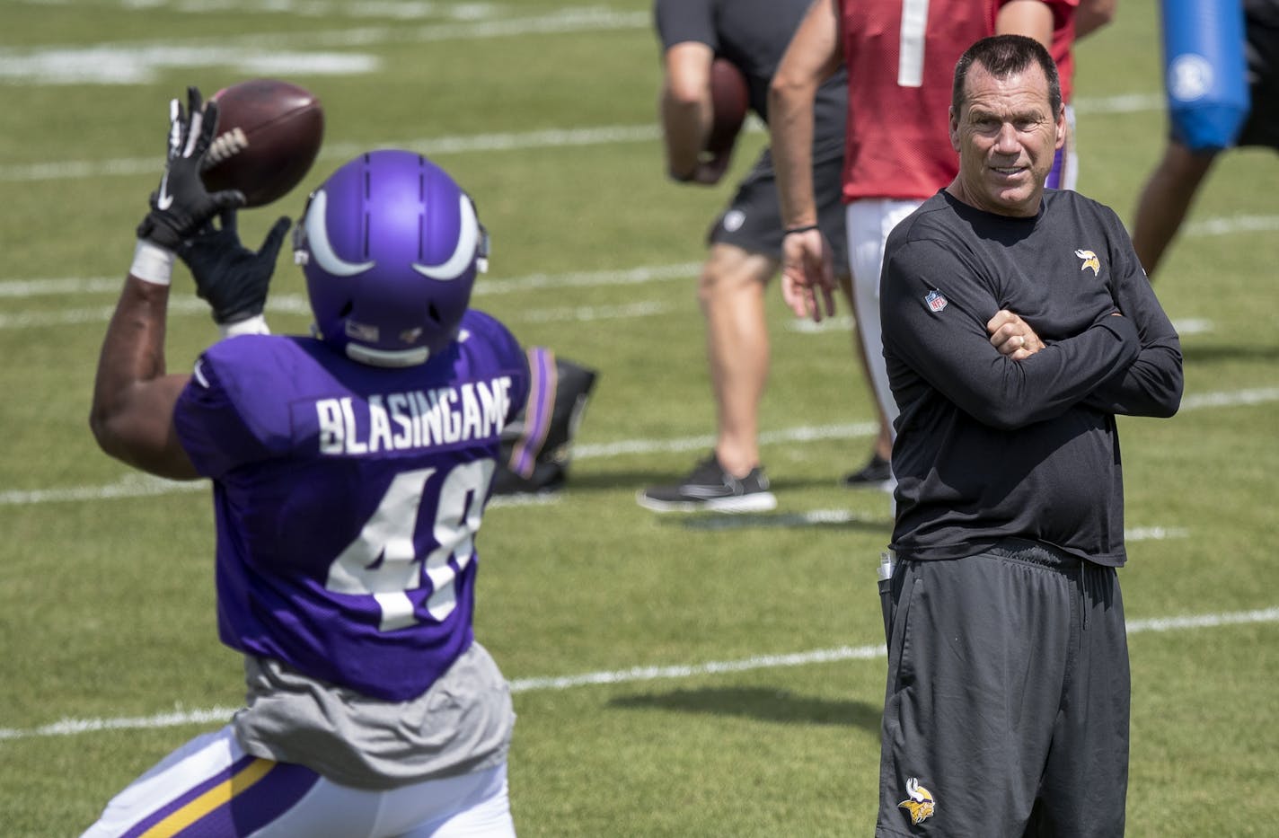 Minnesota Vikings assistant head coach and offensive advisor Gary Kubiak.