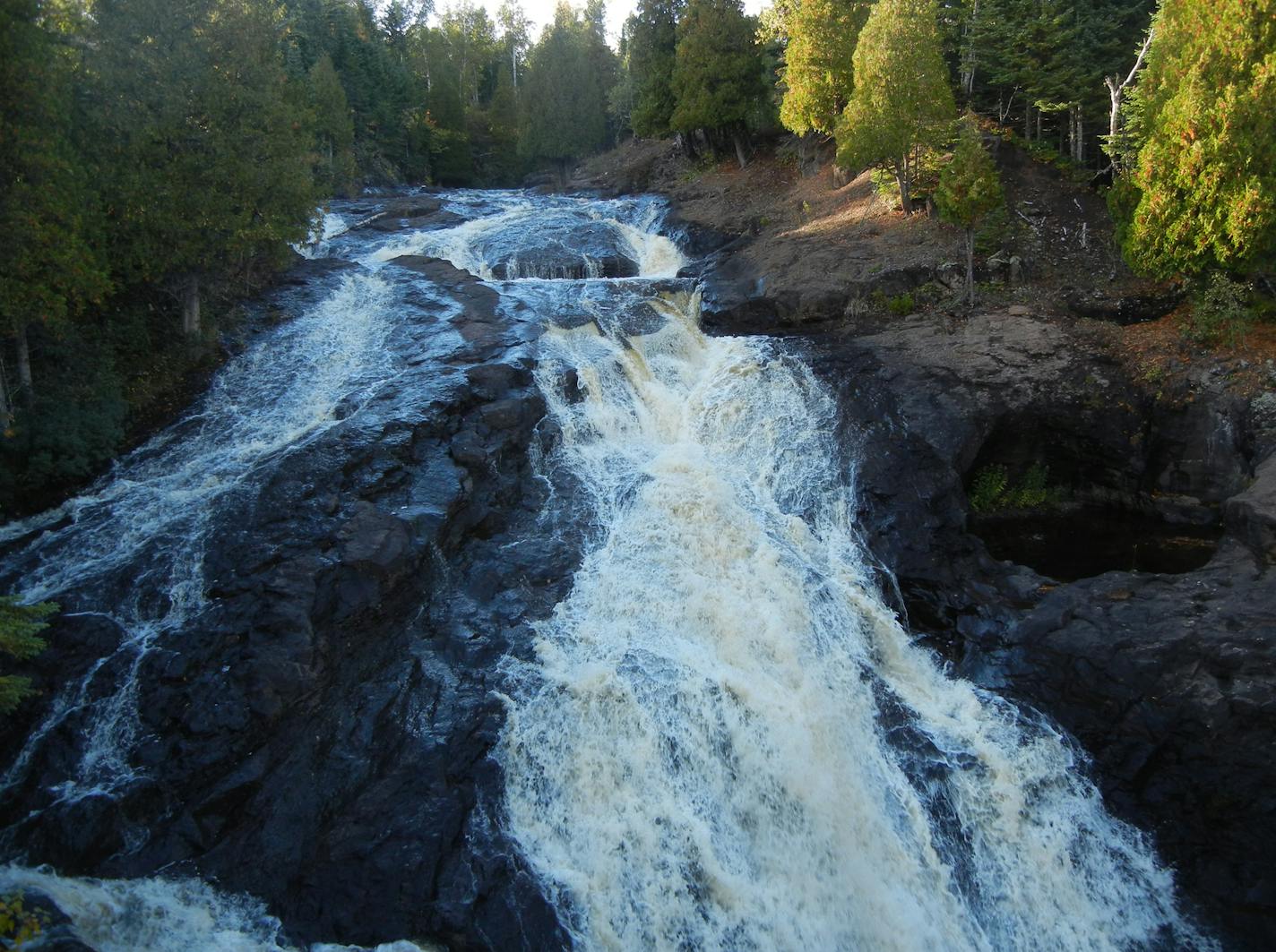 Schroeder makes a great base for waterfall watching, with Cross River and Temperance River falls within walking distance of one another. Photo by Sue Campbell * Star Tribune