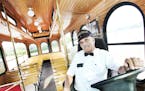 Clarence Russell of Winona has driven the Trester Trolley for the past five years and gives an almost two hour tour of some of Winona's most well know