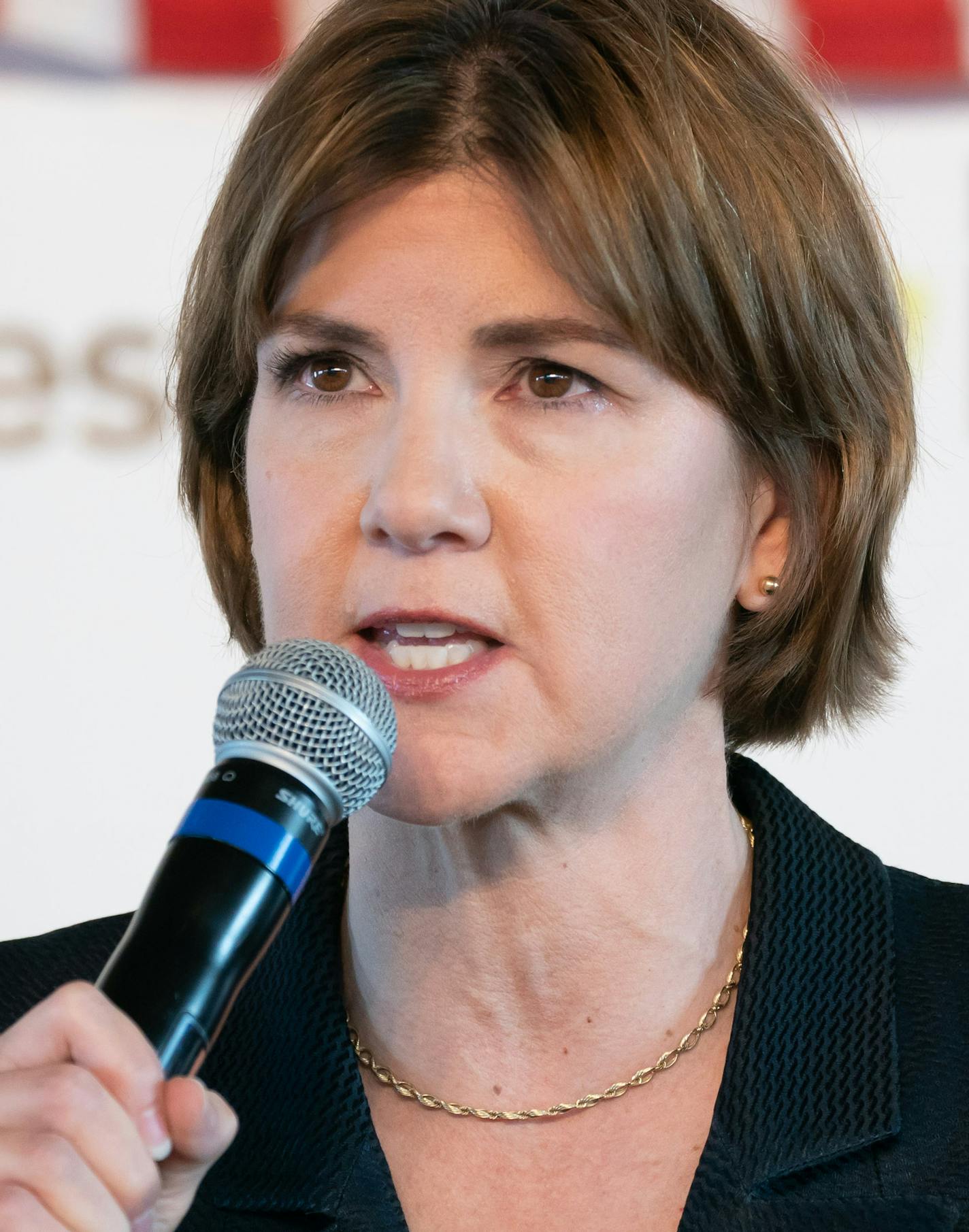 Lori Swanson at Farmfest. ] GLEN STUBBE &#xef; glen.stubbe@startribune.com Wednesday, August 8, 2018 All five leading candidates for governor - Republicans Tim Pawlenty and Jeff Johnson, and DFLers Erin Murphy, Lori Swanson and Tim Walz - shared a stage for a forum at the FarmFest ag expo in southwestern Minnesota. It's the first and only time all five will appear together prior to the August 14 primary.