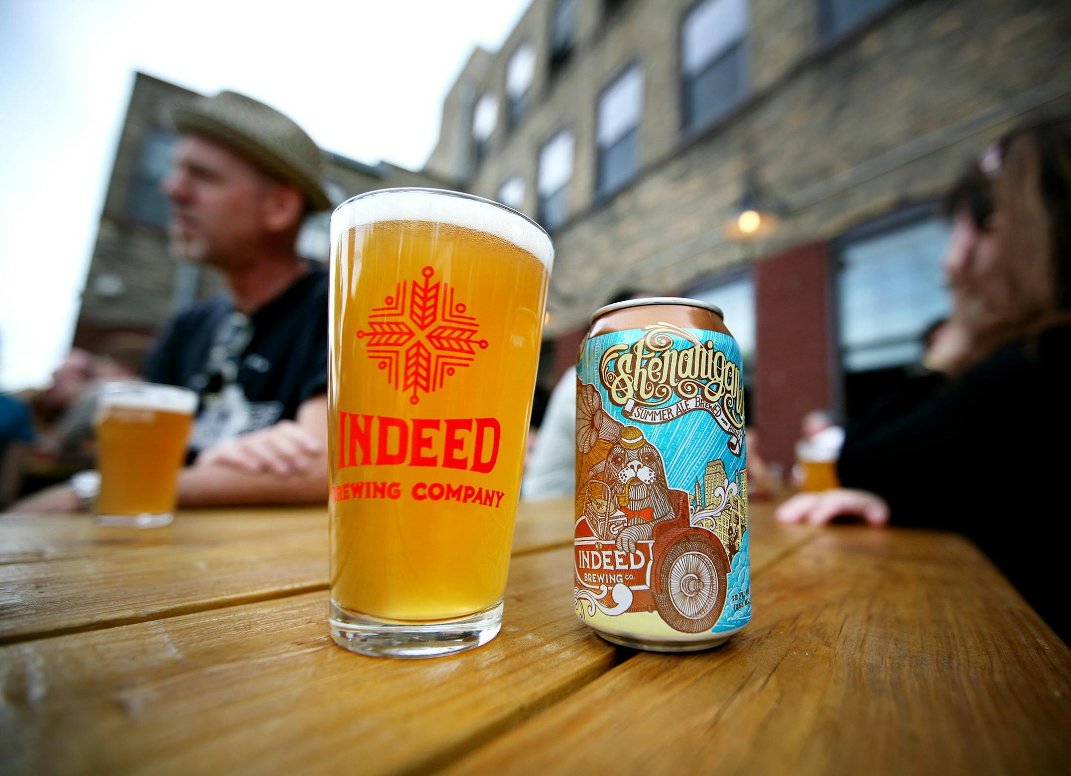 Shenanigans Summer Ale has a zesty, citrus-filled aroma, dry body, and notes of honey at Indeed Brewing in Minneapolis June 29, 2013. (Courtney Perry/Special to the Star Tribune) ORG XMIT: MIN1307011120230642