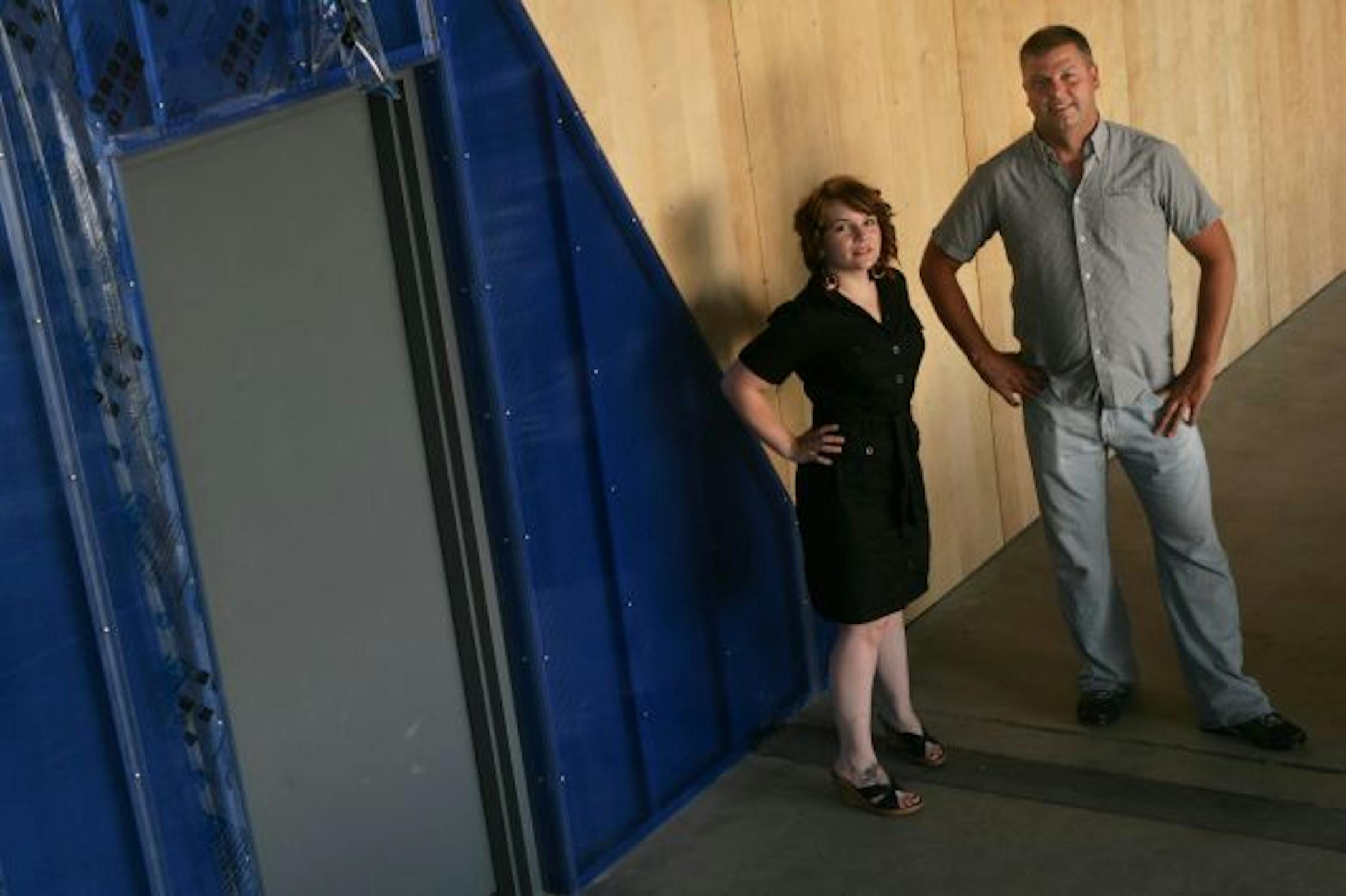 Chef Karla Schmitt and owner Ty Hoffman inside Lush.