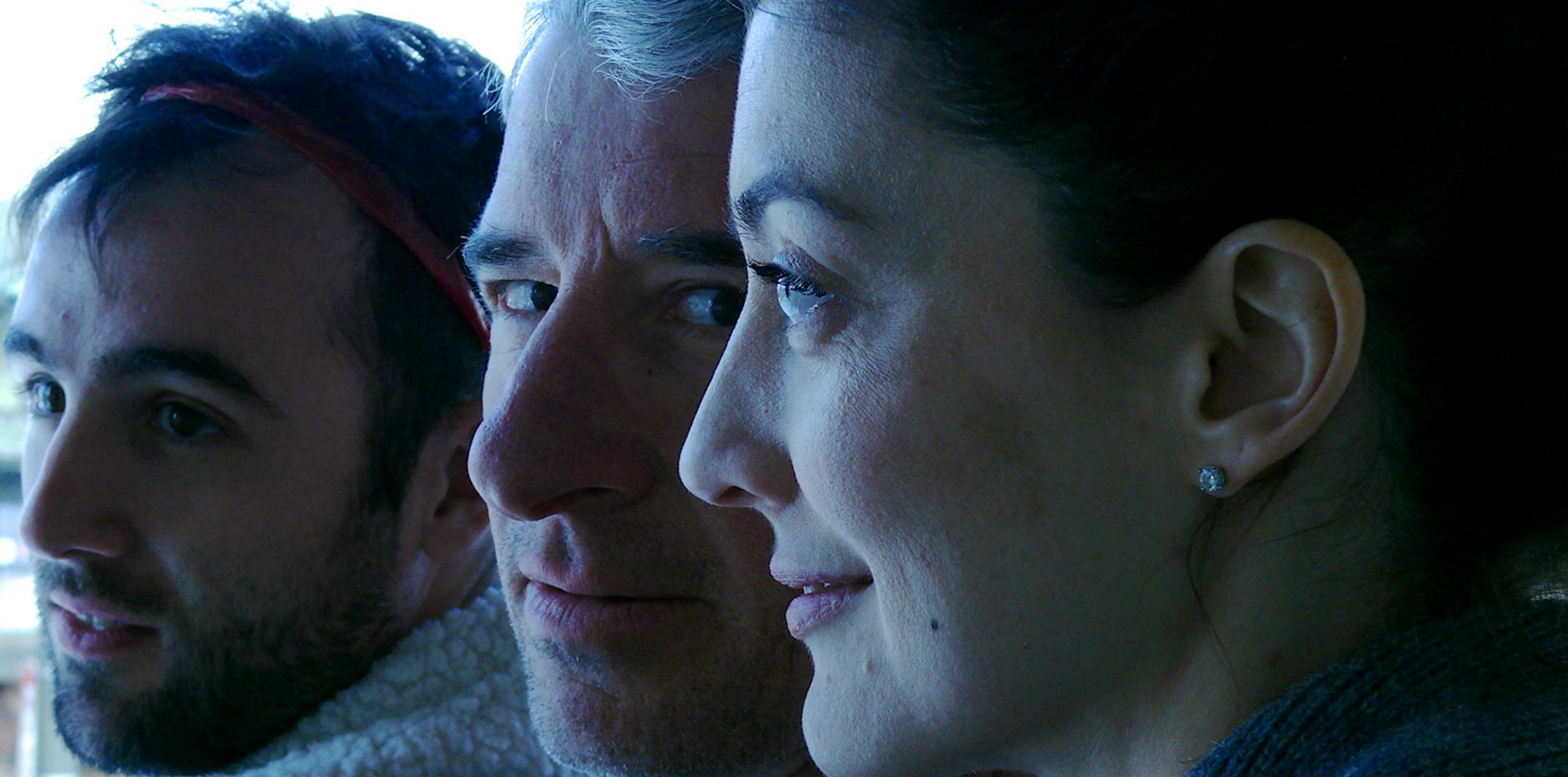 Nathan Keepers, Steven Epp and Christina Baldwin in "Out of the Pan, Into the Fire"